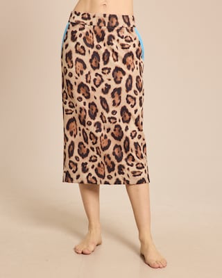 Produktabbildung 1 für Rock in Veloursoptik mit Jaguar-Print