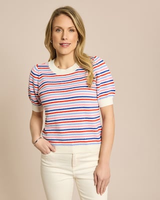 Produktabbildung 1 für Strickpullover mit Puffärmel