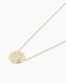 Produktabbildung für Anhänger mit Kette und Zirkonia
