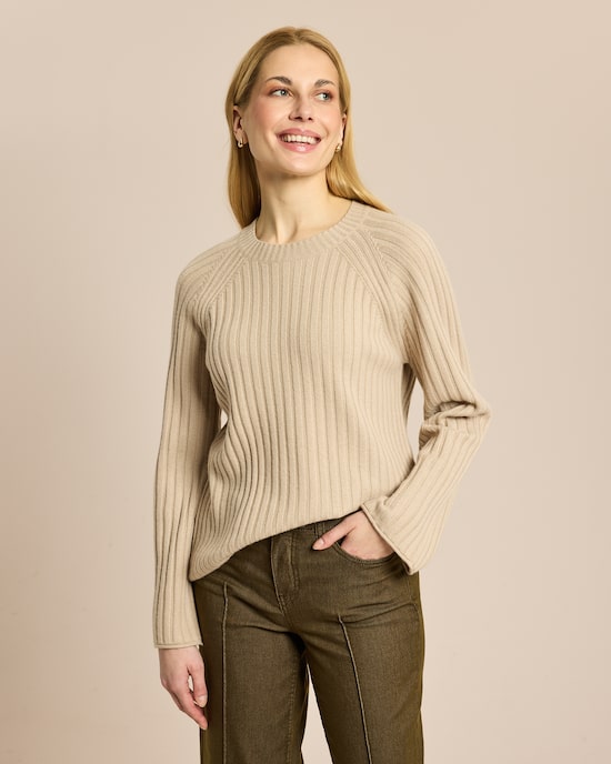 Produktabbildung für Pullover mit Rippstruktur