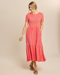 Produktabbildung für Kleid lang geringelt