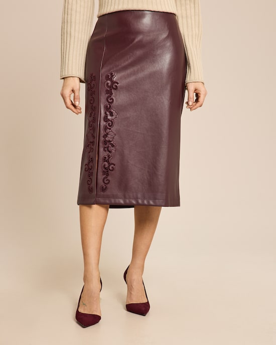 Produktabbildung für Rock aus veganem Kunstleder