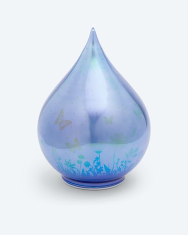 Produktabbildung für LED-Glastropfen "Blumenwiese"