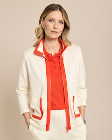 Produktabbildung für Lounge-Jacke mit Kontrast abgesetzt