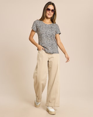 Produktabbildung 3 für Kurzarm Shirt mit Leo Print