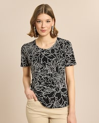Produktabbildung für Shirt Sporty-Flower mit Jacquard