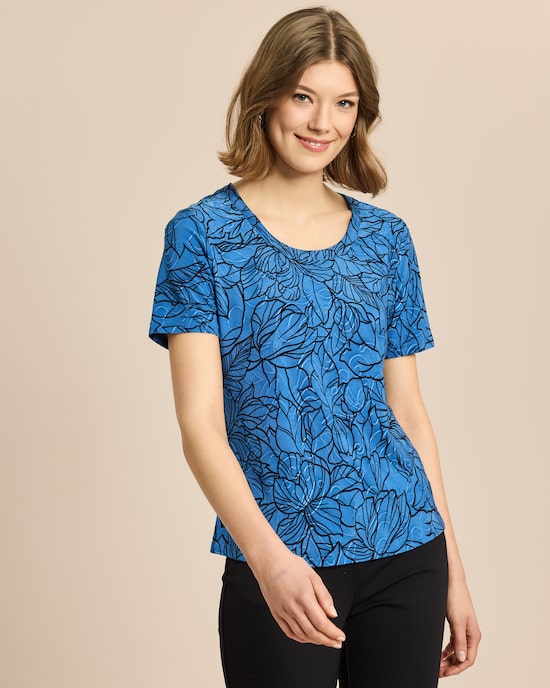 Produktabbildung für Shirt Sporty-Flower mit Jacquard