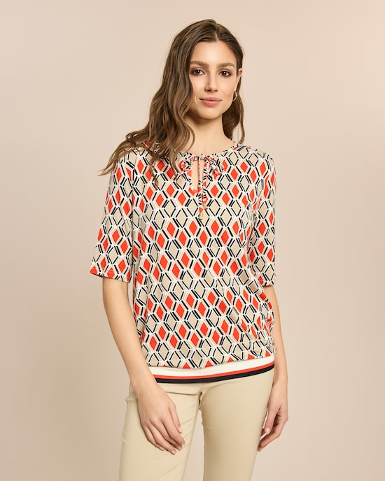 Produktabbildung für Shirt mit Key-Hole und Kordel