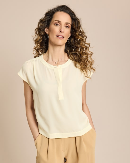 Produktabbildung für Crepe de Chine Bluse kurzarm