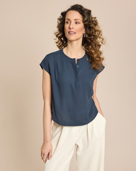 Produktabbildung für Crepe de Chine Bluse kurzarm