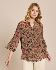 Produktabbildung für Plissee Bluse mit Exklusivdruck