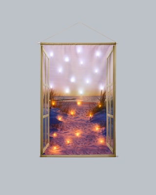 Produktabbildung 2 für LED-Stoff-Wandbild "Meer"