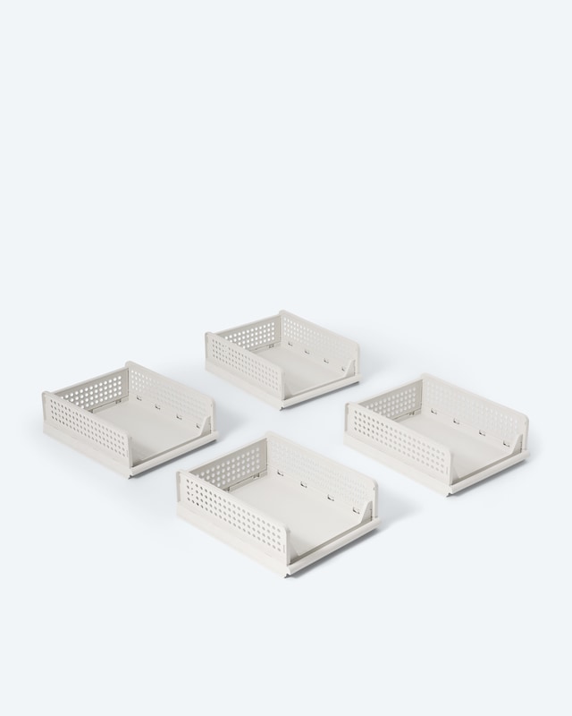 Faltbare Schrankschublade, 4er-Set