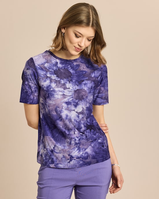 Produktabbildung für Shirt Gentle soft dye mit Blumen
