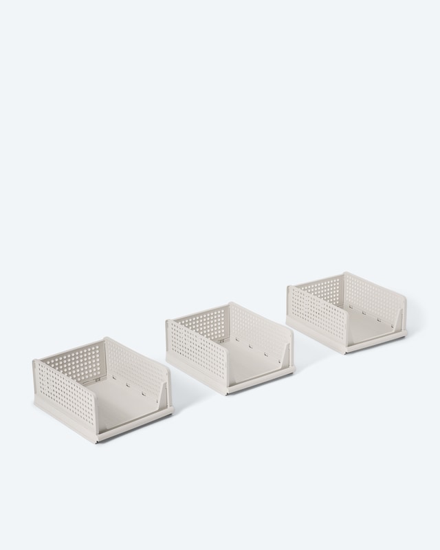 Faltbare Schrankschublade, 3er-Set