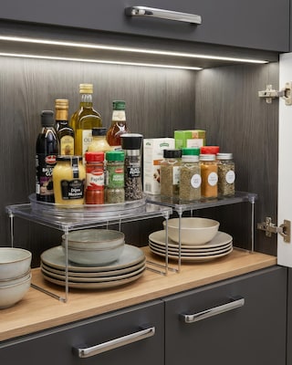 Produktabbildung 2 für Schrankkarussell mit Regal 2tlg.