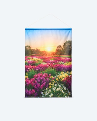 Produktabbildung 1 für LED-Stoff-Wandbild "Blumenwiese"