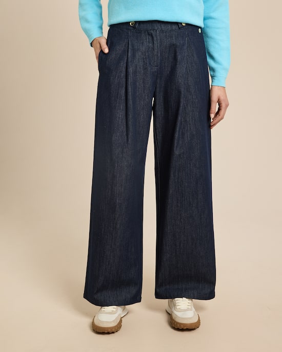 Produktabbildung für Wide Leg Jeans mit Gürteldetail