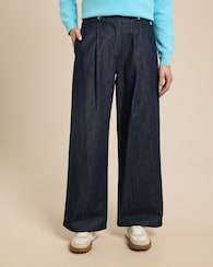 Produktabbildung für Wide Leg Jeans mit Gürteldetail