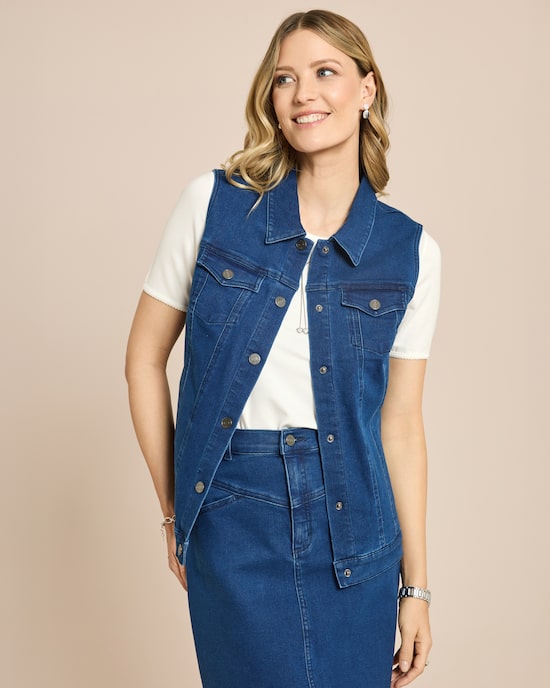 Produktabbildung für Denimweste Super Stretch