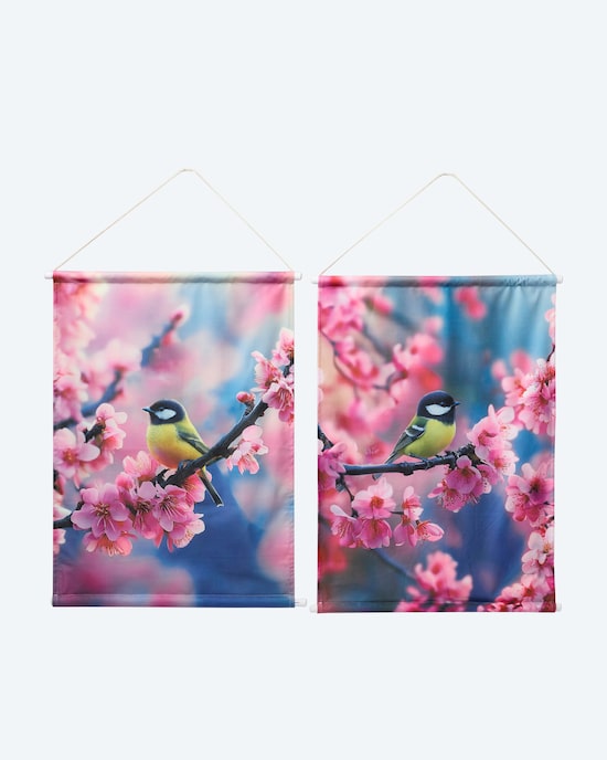 Produktabbildung für LED-Wandbilder "Vögel", 2lg.