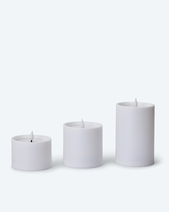 Produktabbildung für Solar-Stumpenkerzen, 3tlg.