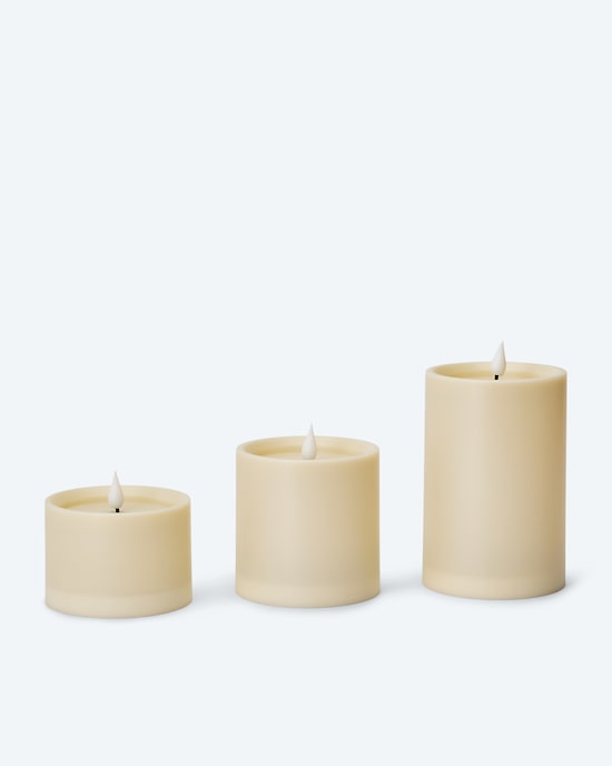 Produktabbildung für Solar-Stumpenkerzen, 3tlg.