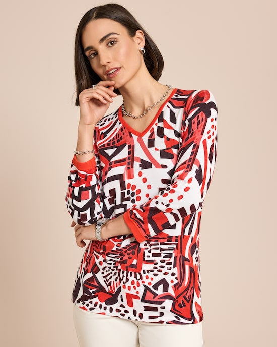 Produktabbildung für Pullover mit V-Ausschnitt