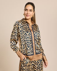 Produktabbildung für Fließende Leo Bluse