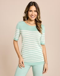 Produktabbildung für Pullover aus Lyocell mit Ajour-Detail