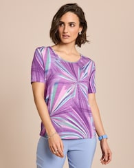 Produktabbildung für Shirt mit Druck und Strass-Deko