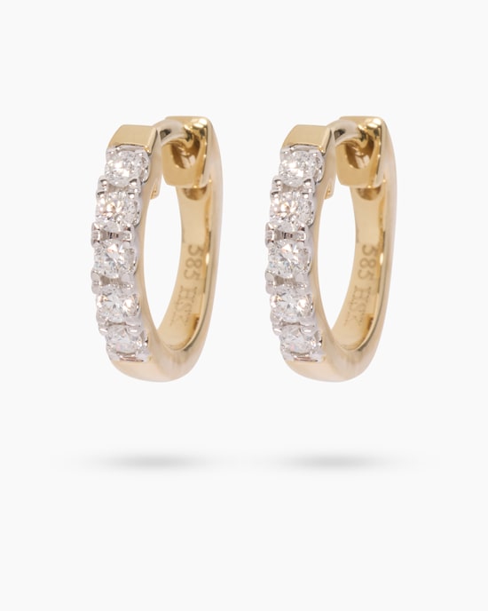 Produktabbildung für Brillant-Creolen ca. 0,25 ct