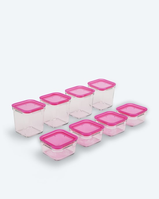 Produktabbildung für Vorratsdosen Set, 8tlg. eckig