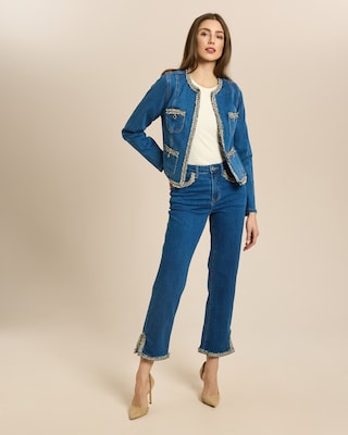 Produktabbildung 3 für Straight Leg Jeans mit Deko