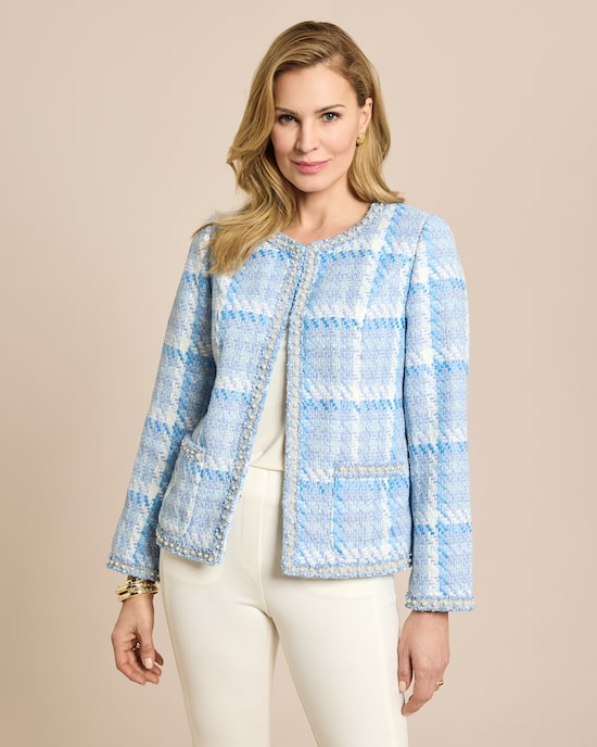 Produktabbildung für Blazer mit Perlendeko