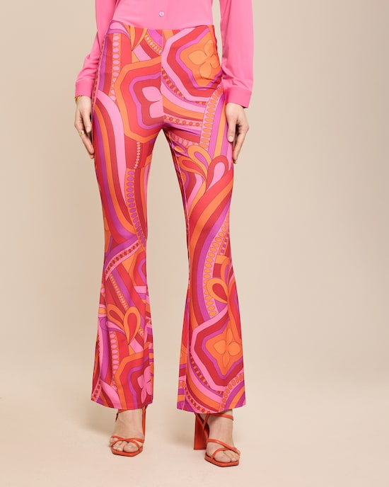 Produktabbildung für Hose mit Schlag und Exklusivdruck