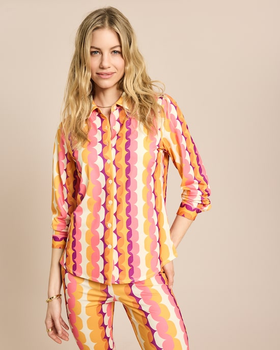 Produktabbildung für Bluse aus Jersey mit Exklusivdruck