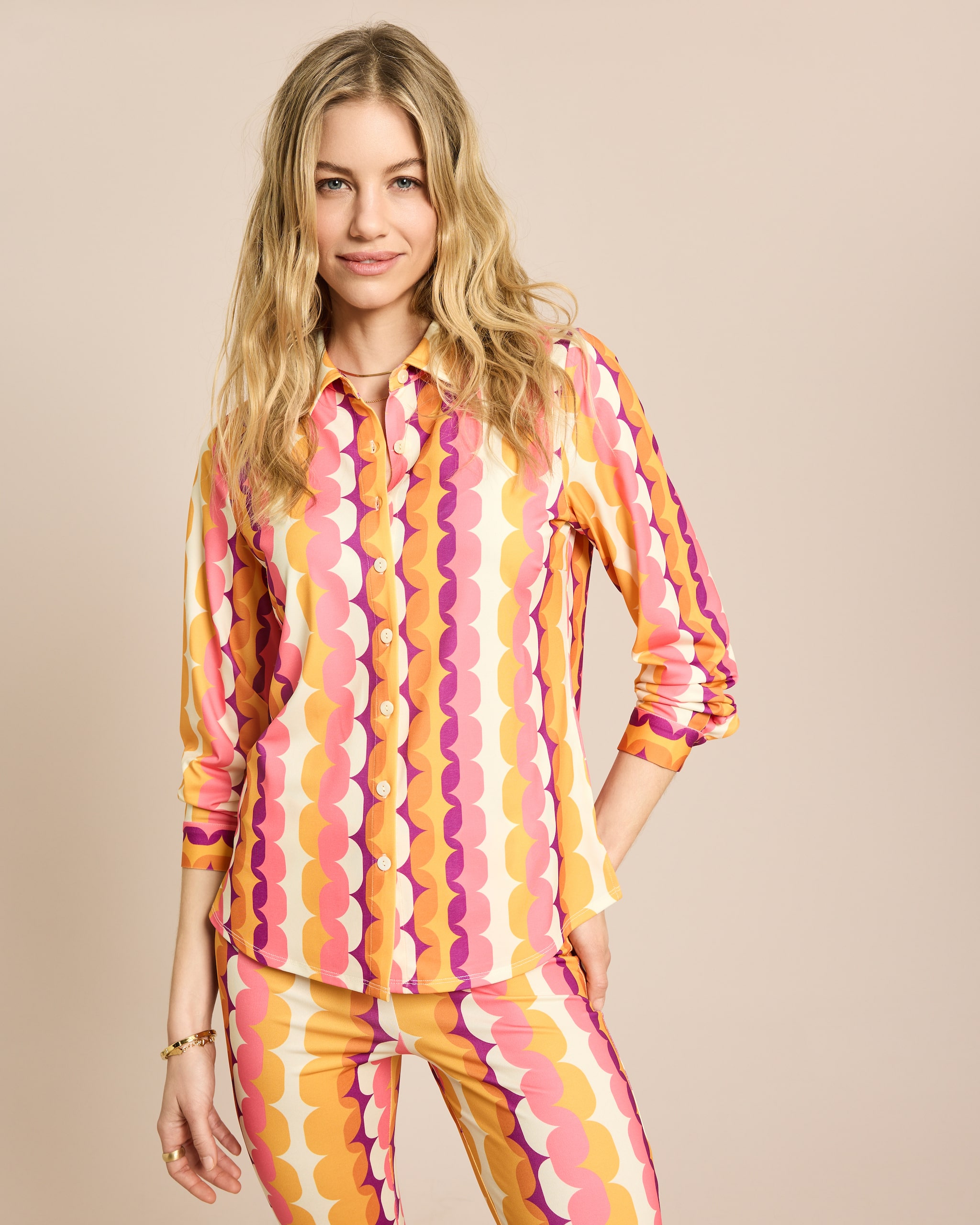 Produktabbildung für Bluse aus Jersey mit Exklusivdruck