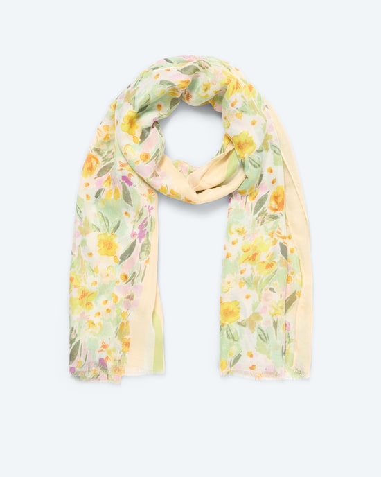 Produktabbildung für Schal mit Blümchendruck