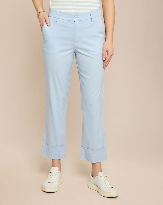 Produktabbildung für Straight Leg Elastische Twill-Hose