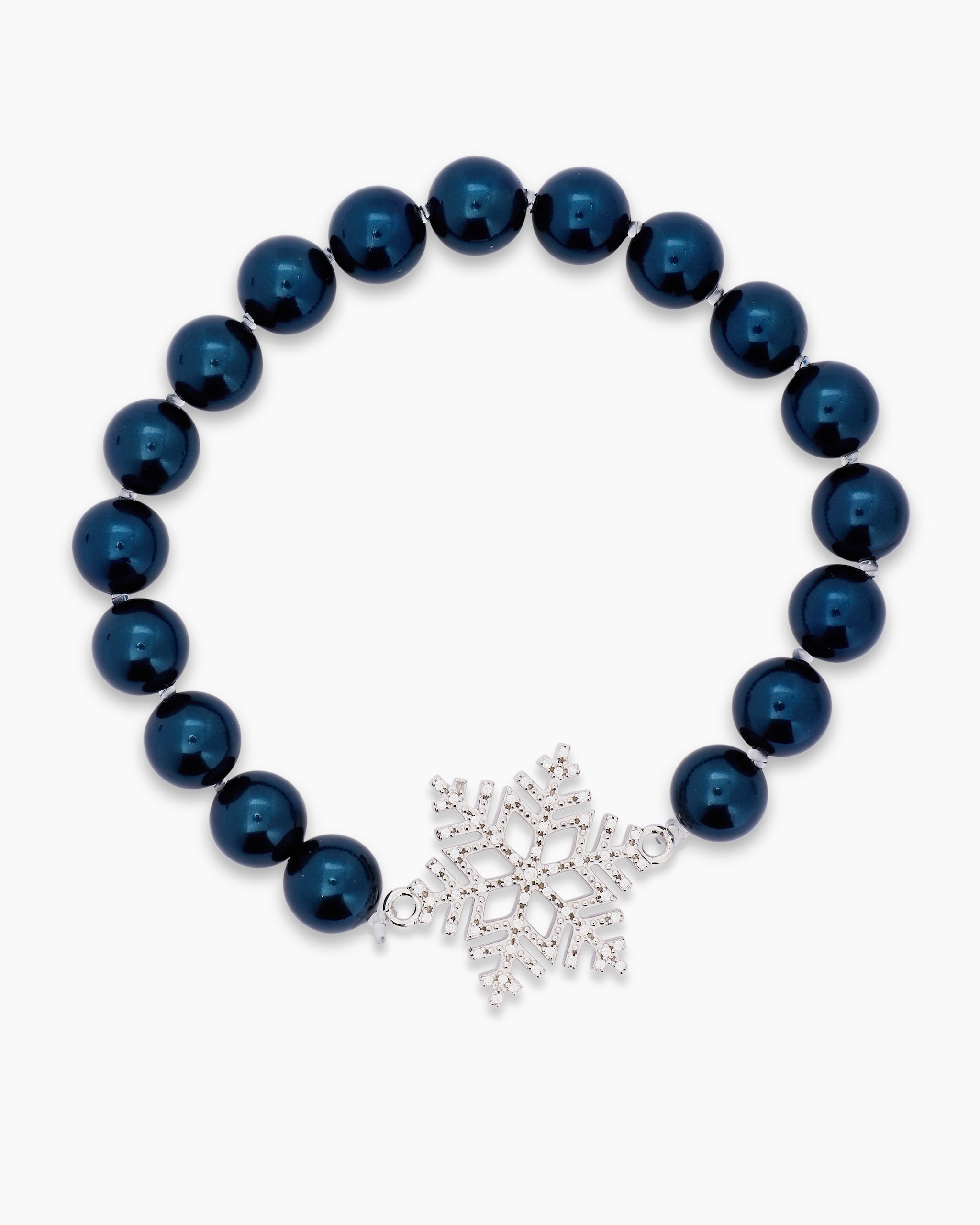 Produktabbildung für Flexarmband mit Schneeflocken-Charm