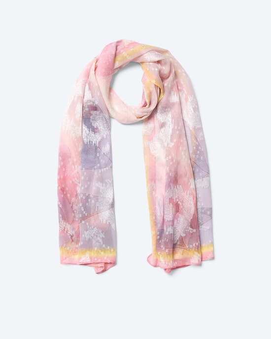 Produktabbildung für Schal mit Druck und Flöckchen