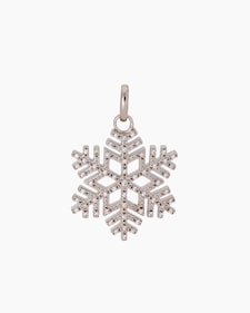 Produktabbildung für Anhänger mit Schneeflocken-Design