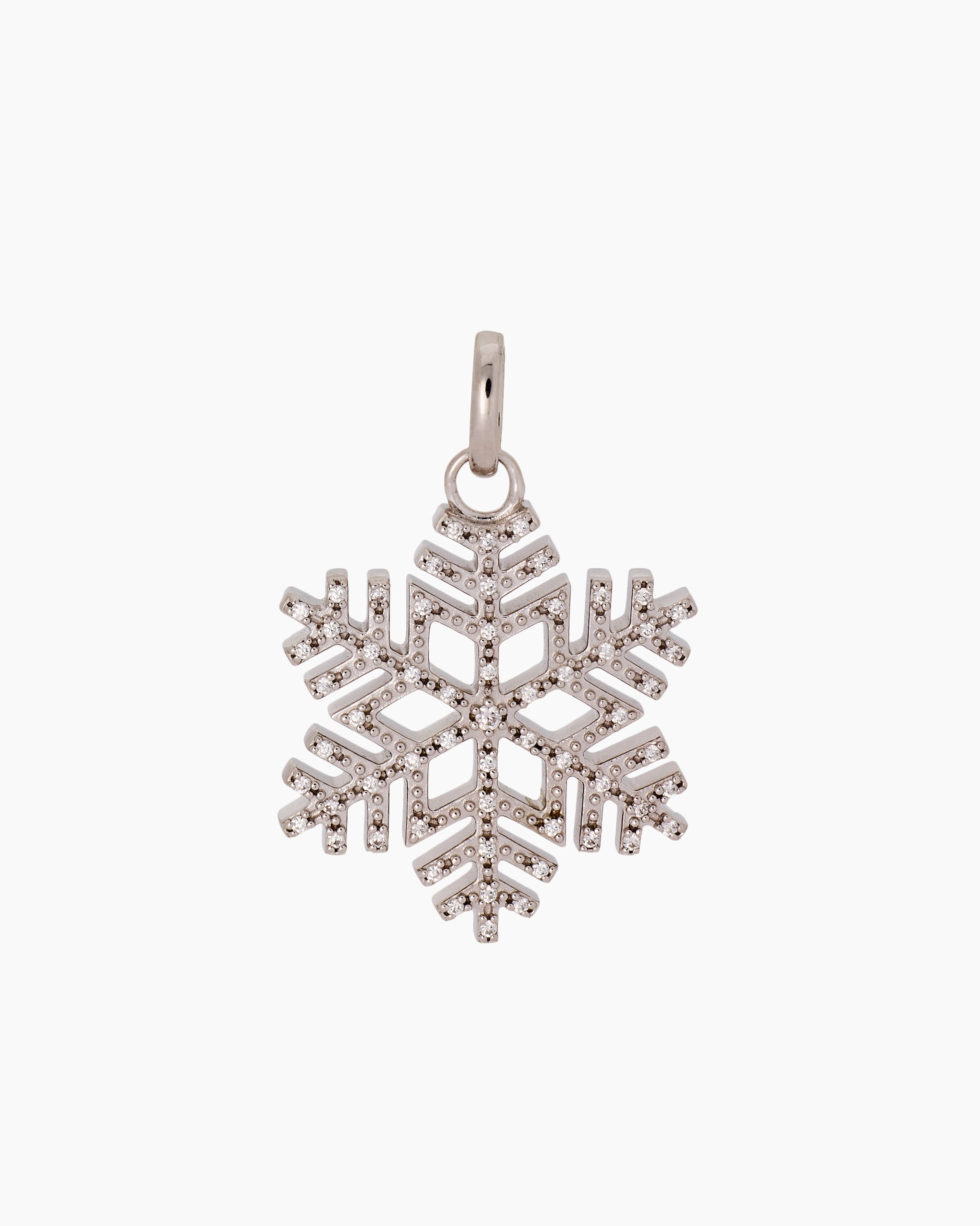 Produktabbildung für Anhänger mit Schneeflocken-Design