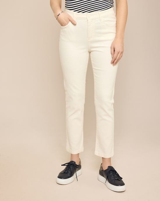 Produktabbildung für Slim Fit Jeans verkürzt mit Zierstichen