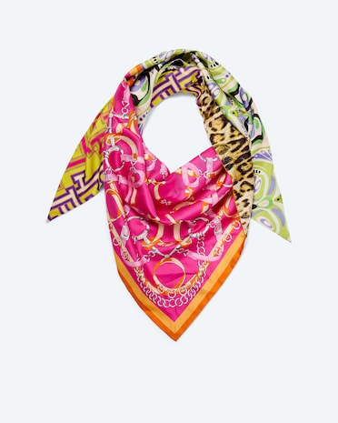 Produktabbildung für Seidentuch mit Druckmix