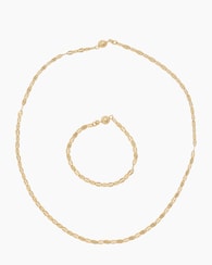 Produktabbildung für Schmuck-Set Plättchenkette & Armband, 2tlg.