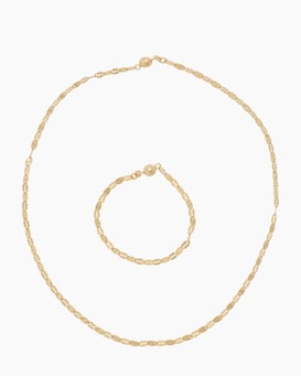 Produktabbildung für Schmuck-Set Plättchenkette & Armband, 2tlg.