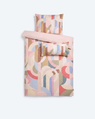 Produktabbildung 1 für Mako-Satin Wendebettwäsche "Stampi" 3tlg.