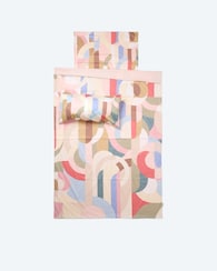 Produktabbildung für Mako-Satin Wendebettwäsche "Stampi" 3tlg.